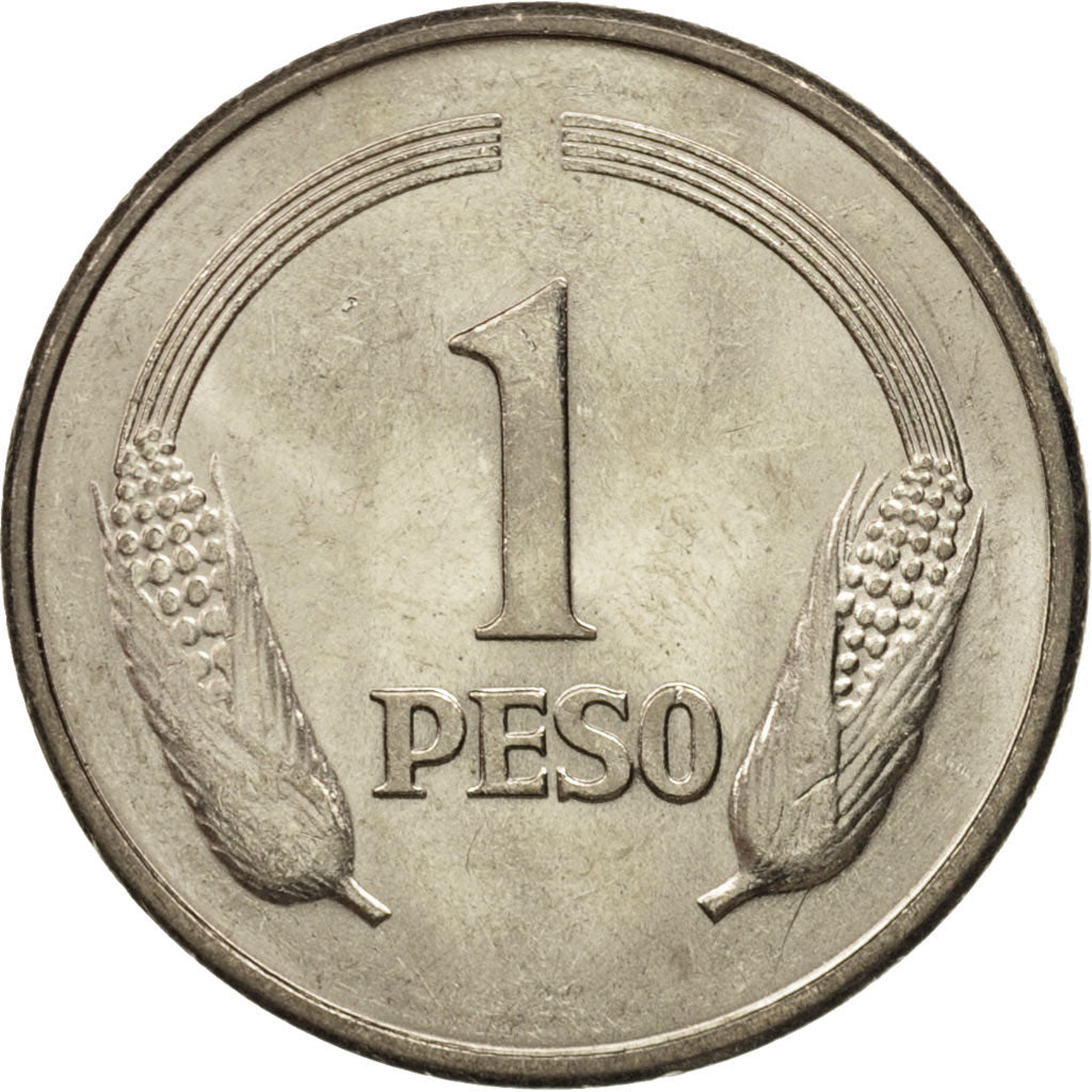 Colombia, Peso, 1980, MS(63), Copper-nickel, KM:258.2