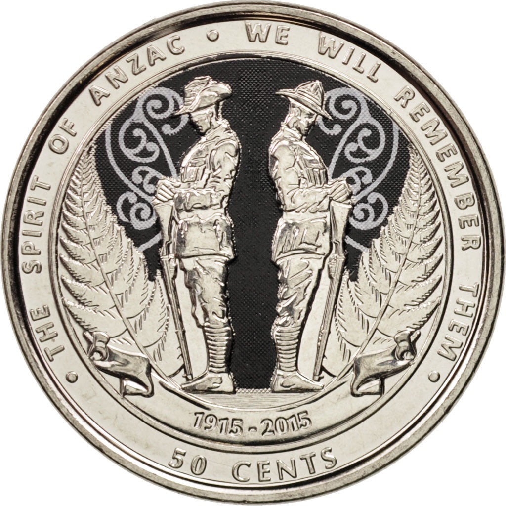 Münze, Neuseeland, 50 Cents, 2015, UNZ, Copper-nickel