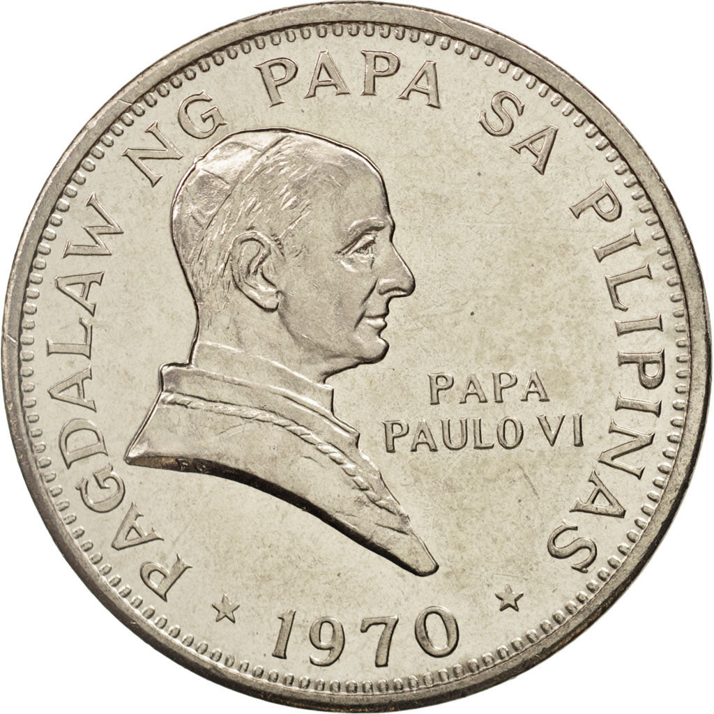 Moneda, Filipinas, Piso, 1970, SC, Níquel, KM:202