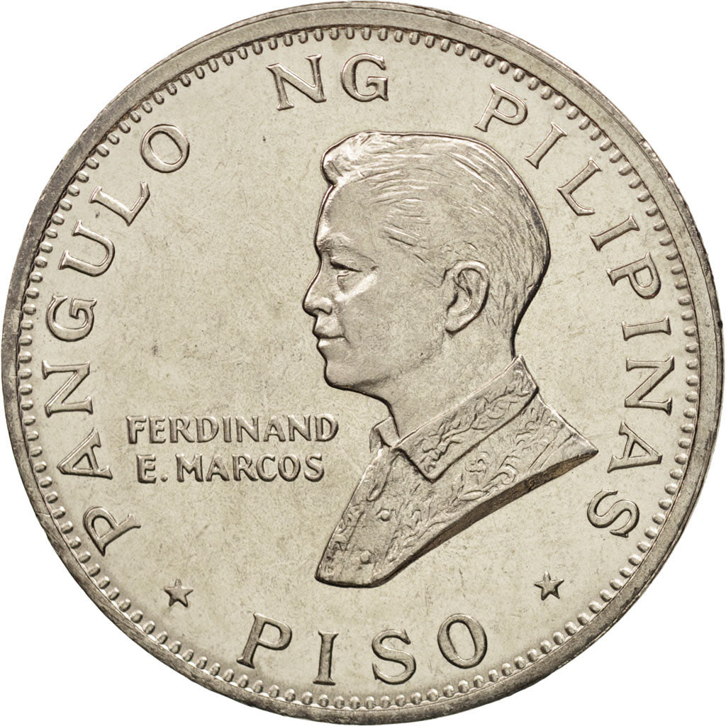 Moneda, Filipinas, Piso, 1970, SC, Níquel, KM:202