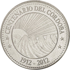 Moneda, Nicaragua, 5 Cordobas, 2012, MBC+, Níquel chapado en hierro, KM:111