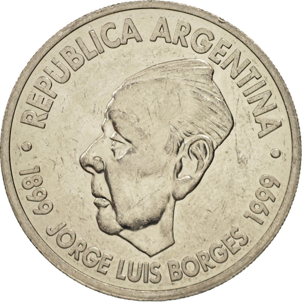 Argentina, 2 Pesos, 1999, Paris, BB+, Rame-nichel, KM:128