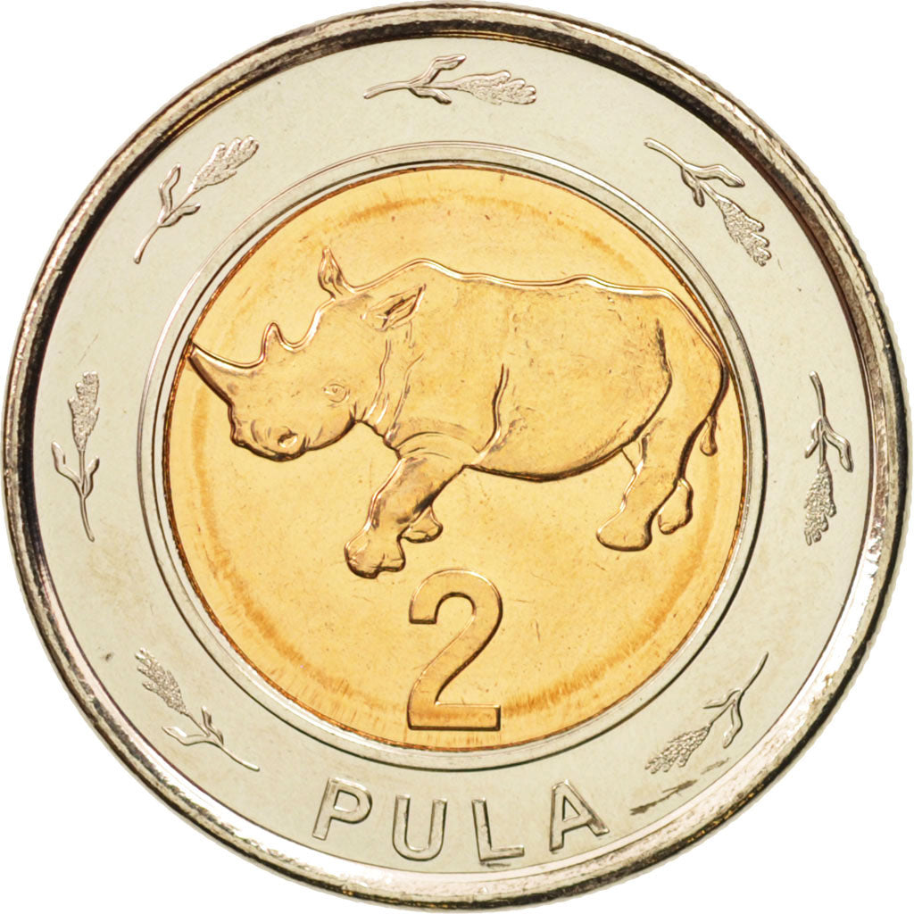Botswana, 2 Pula, 2013, MS(63), Bi-Metallic