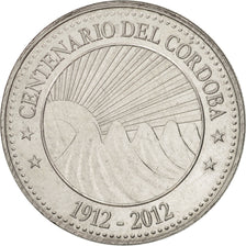 Moneda, Nicaragua, 5 Cordobas, 2012, EBC, Níquel chapado en hierro, KM:111