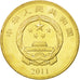 CHINA, PEOPLE'S REPUBLIC, 5 Yüan, 2011, MS(63), Brass, KM:1992