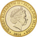 Monnaie, Falkland Islands, 2 Pounds, 2014, SPL, Bi-Metallic