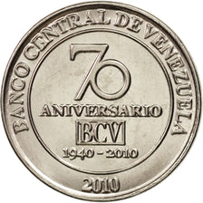 Venezuela, 50 Centimos, 2010, SPL, Acciaio placcato nichel, KM:100