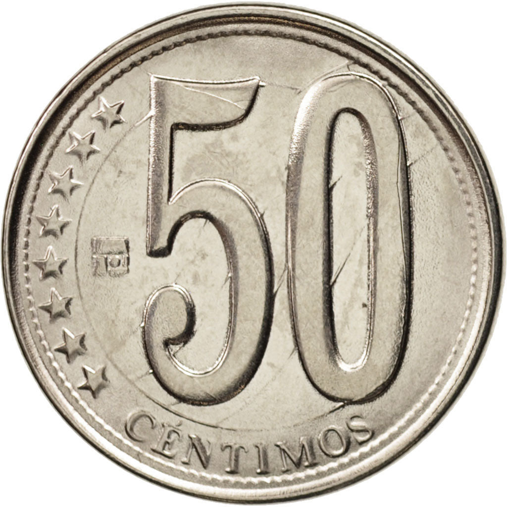 Venezuela, 50 Centimos, 2010, SPL, Acciaio placcato nichel, KM:100