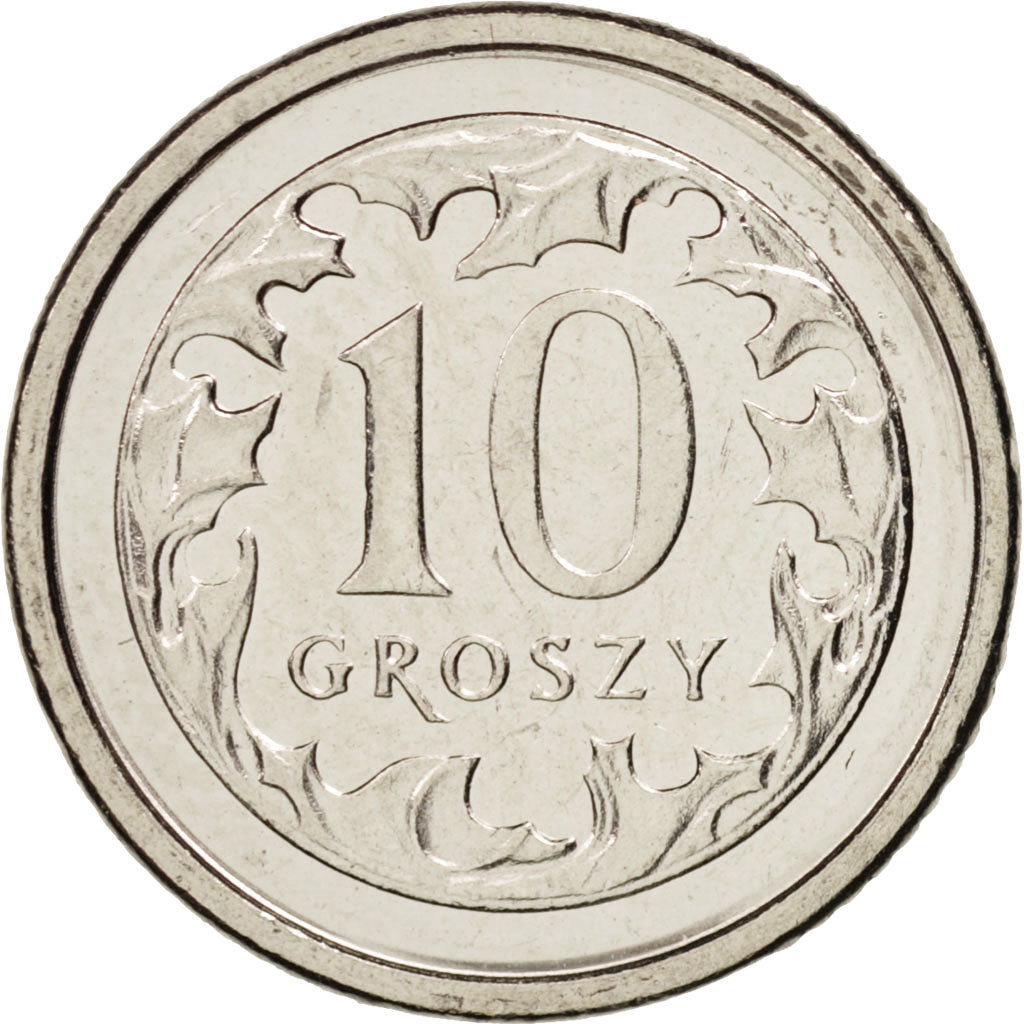 Monnaie, Pologne, 10 Groszy, 2004, Warsaw, SPL, Copper-nickel, KM:279
