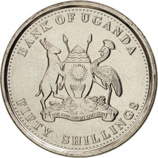 Coin, Uganda, 50 Shillings, 2012, MS(63), Nickel plated steel