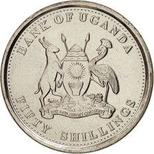 Moneta, Uganda, 50 Shillings, 2012, SPL, Acciaio placcato nichel