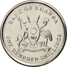Uganda, 100 Shillings, 2012, MS(63), Nickel plated steel