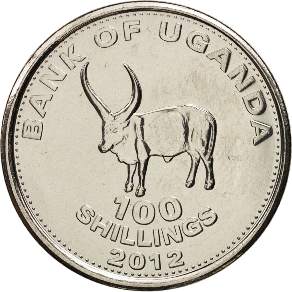Uganda, 100 Shillings, 2012, MS(63), Nickel plated steel