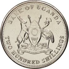 Uganda, 200 Shillings, 2012, SPL, Nickel plated steel