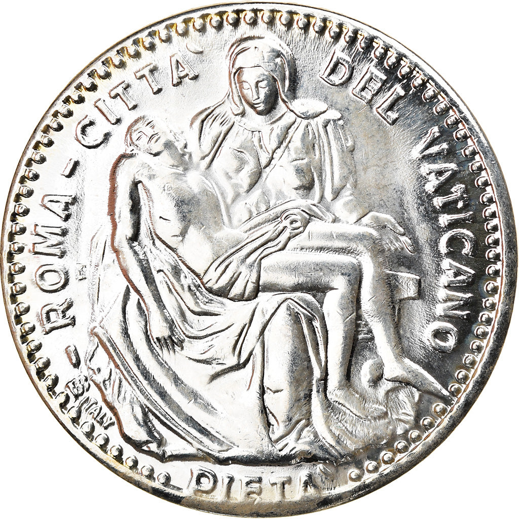 Vatican, Medal, Jean-Paul II, La Pieta, AU(55-58), Silvered bronze