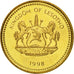 Lesotho, Moshoeshoe II, 20 Licente, 1998, MS(63), Brass plated steel, KM:64