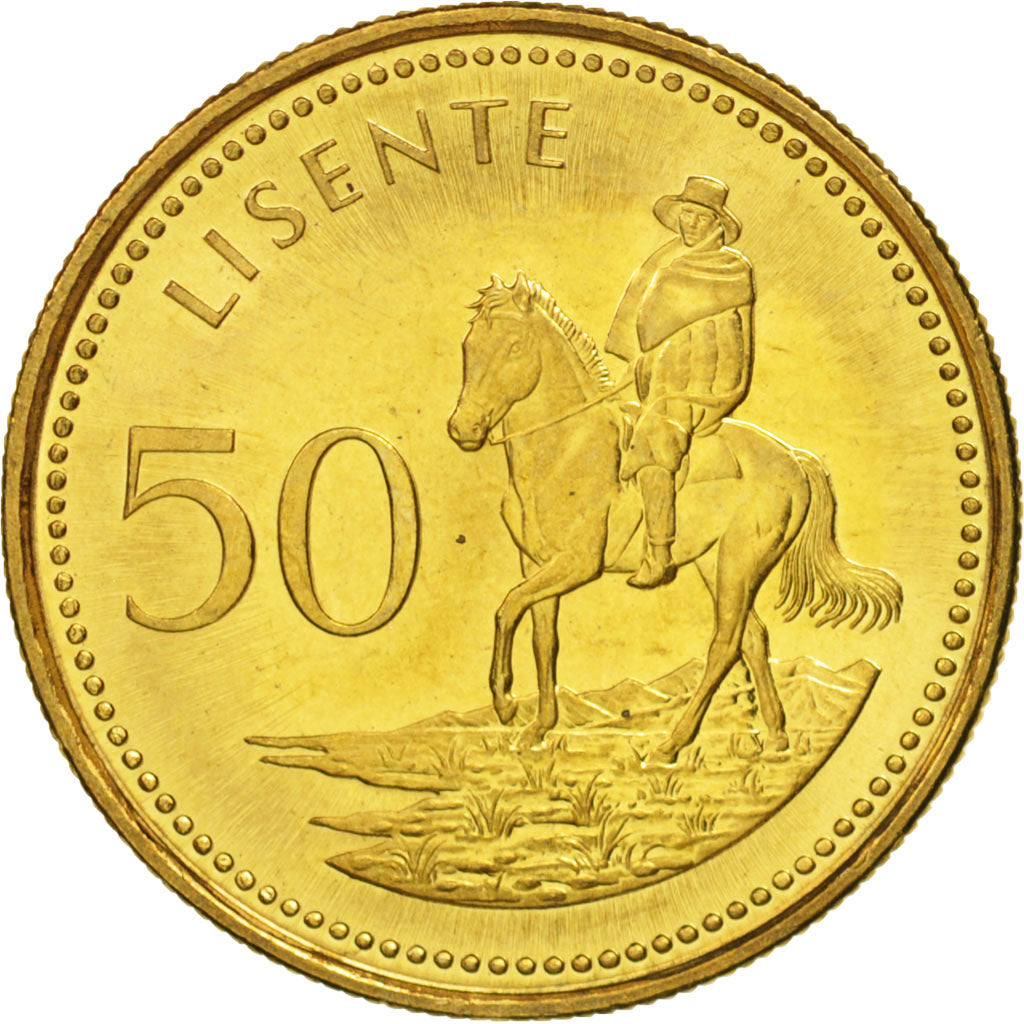 Lesotho, Moshoeshoe II, 50 Licente, Lisente, 1998, UNZ, KM:65