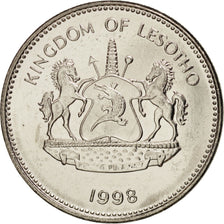 Lesotho, Moshoeshoe II, 2 Maloti, 1998, UNZ, Nickel plated steel, KM:58