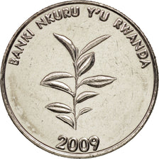 Coin, Rwanda, 20 Francs, 2009, MS(63), Nickel plated steel, KM:35