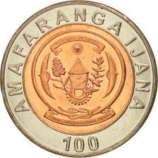 Ruanda, 100 Francs, 2007, British Royal Mint, SPL, Bi-metallico, KM:32