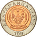 Ruanda, 100 Francs, 2007, British Royal Mint, UNZ, Bi-Metallic, KM:32