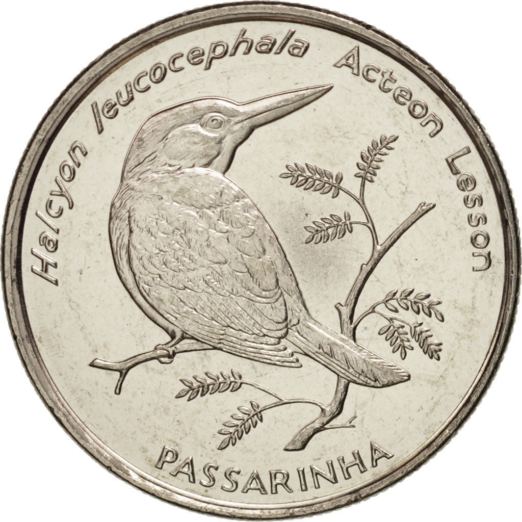 Cape Verde, 10 Escudos, 1994, UNZ, Nickel plated steel, KM:29