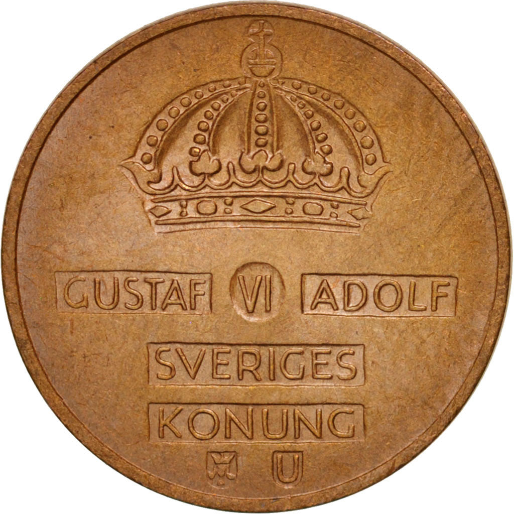 Moneta, Svezia, Gustaf VI, Ore, 1970, SPL, Bronzo, KM:820