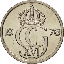 Svezia, Carl XVI Gustaf, 25 Öre, 1976, SPL, Rame-nichel, KM:851