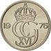 Svezia, Carl XVI Gustaf, 25 Öre, 1976, SPL, Rame-nichel, KM:851