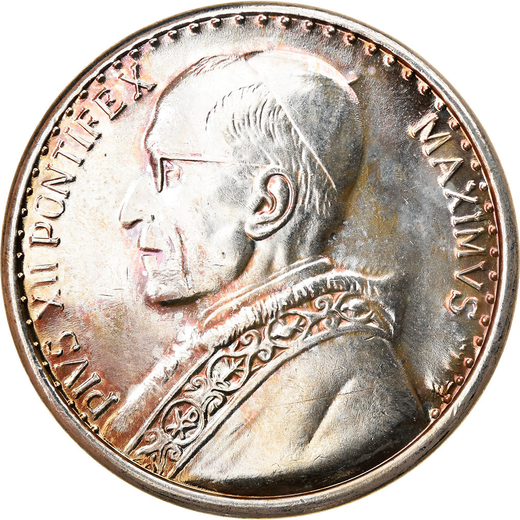 Vatican, Medal, Le Pape Pie XII, Religions & beliefs, AU(55-58), Silvered bronze