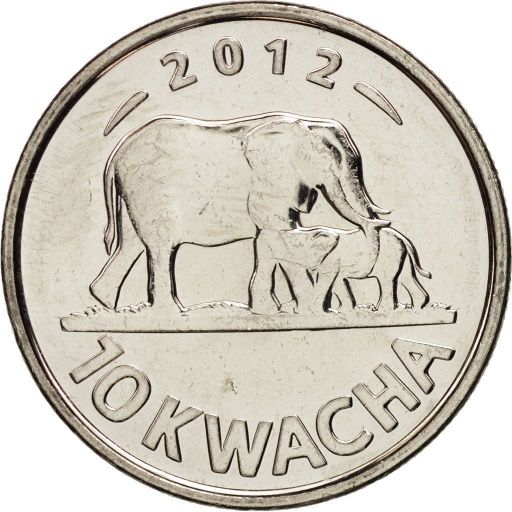 Münze, Malawi, 10 Kwacha, 2012, UNZ, Nickel plated steel