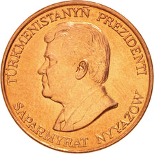 Turkmenistan, 10 Tenge, 1993, MS(63), Copper Plated Steel, KM:3