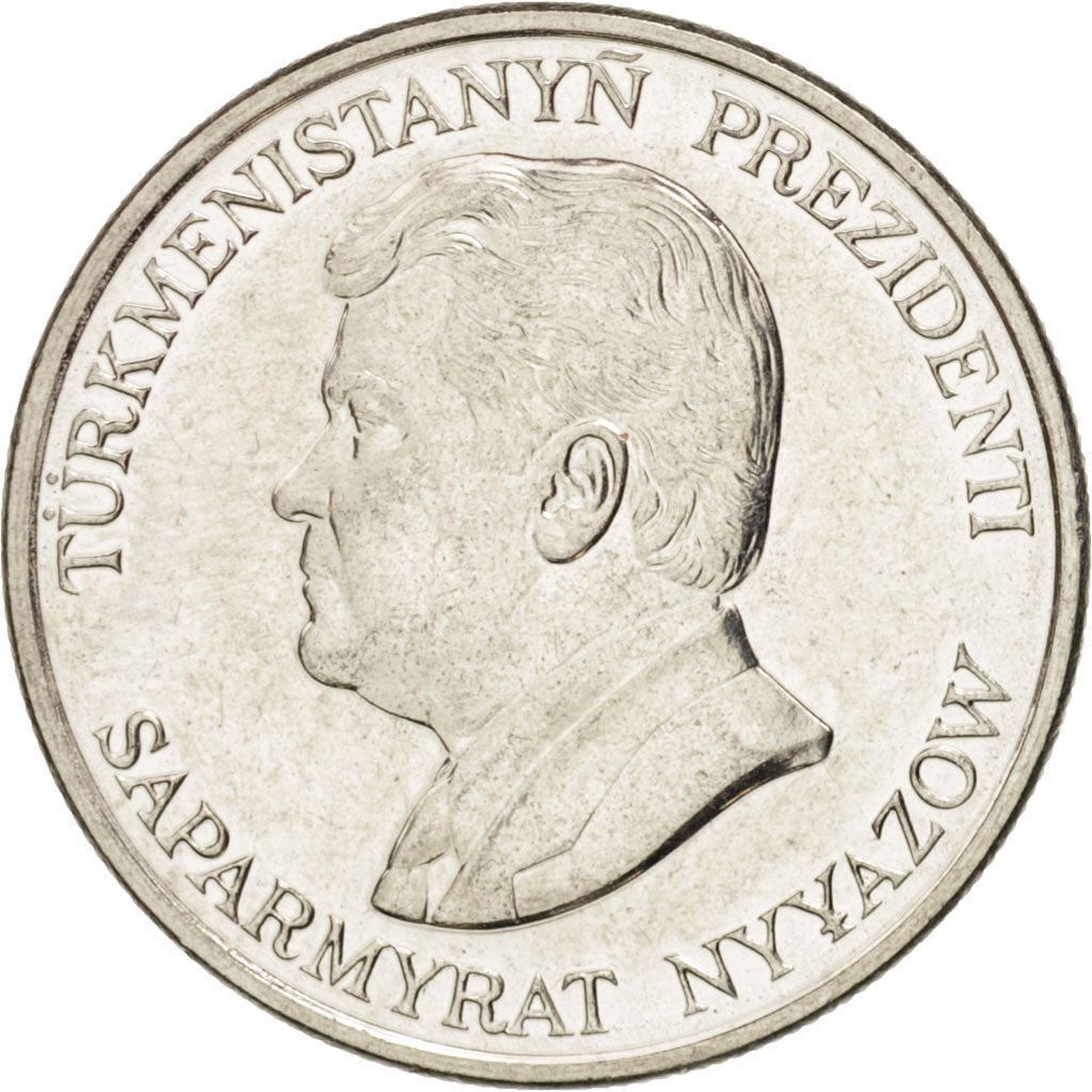 Turkmenistan, 20 Tenge, 1993, UNZ, Nickel plated steel, KM:4