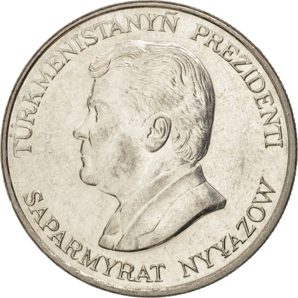 Monnaie, Turkmenistan, 50 Tenge, 1993, SPL, Nickel plated steel, KM:5