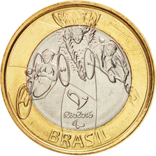 Moneda, Brasil, Real, 2014, SC, Bimetálico