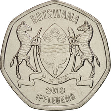 Coin, Botswana, 25 Thebe, 2013, MS(63), Copper Plated Steel