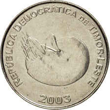 EAST TIMOR, Centavo, 2003, Lisbon, UNZ, Nickel Clad Steel, KM:1