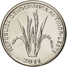 EAST TIMOR, 5 Centavos, 2011, MS(63), Nickel Clad Steel
