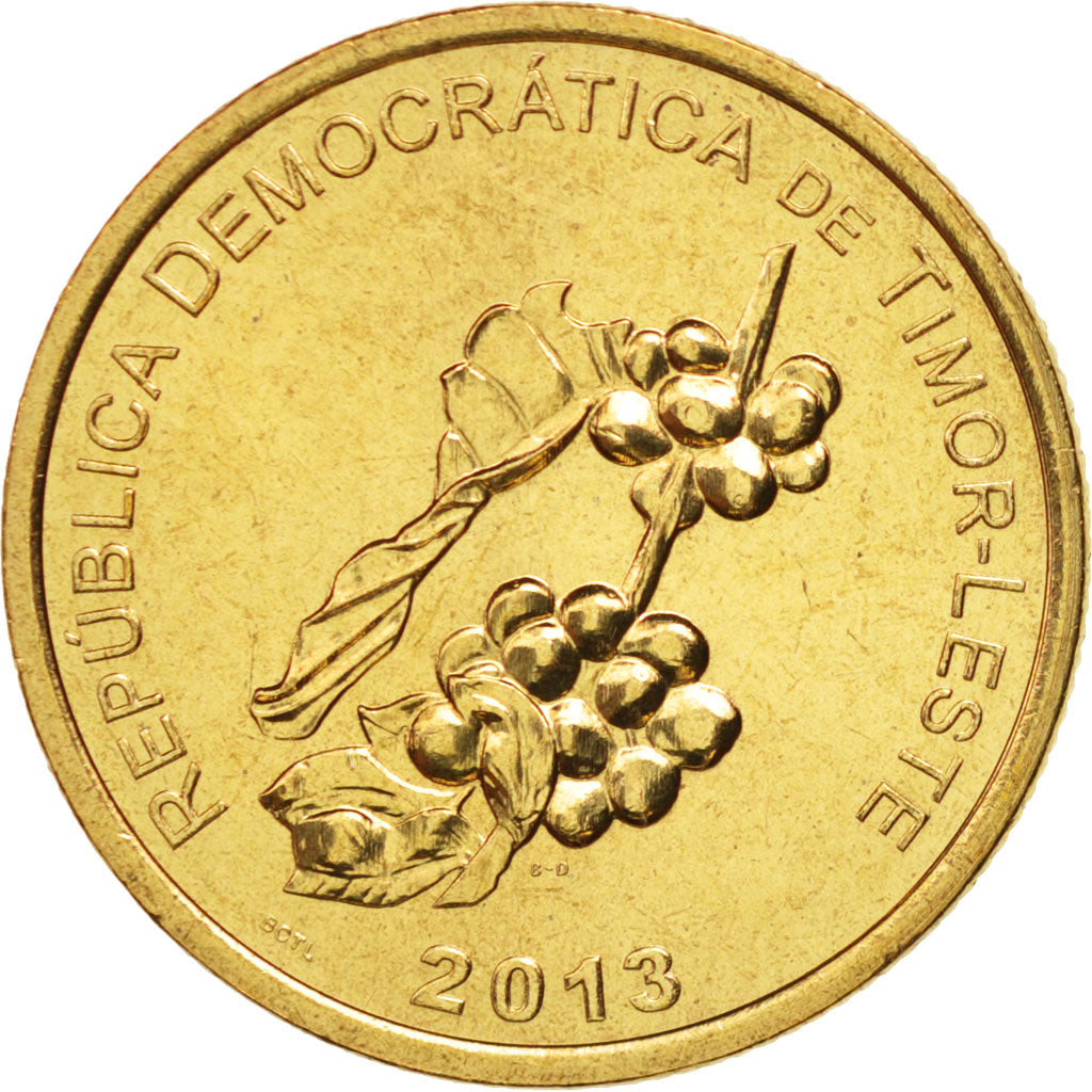 Coin, EAST TIMOR, 50 Centavos, 2013, Lisbon, MS(63), Nickel-brass