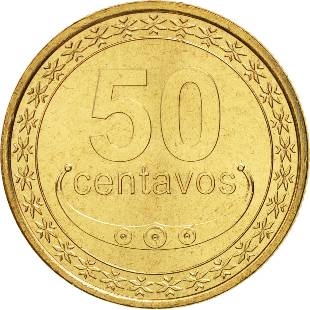 Coin, EAST TIMOR, 50 Centavos, 2013, Lisbon, MS(63), Nickel-brass