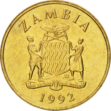 Moneda, Zambia, Kwacha, 1992, SC, Latón, KM:38