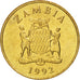 Moneda, Zambia, Kwacha, 1992, SC, Latón, KM:38