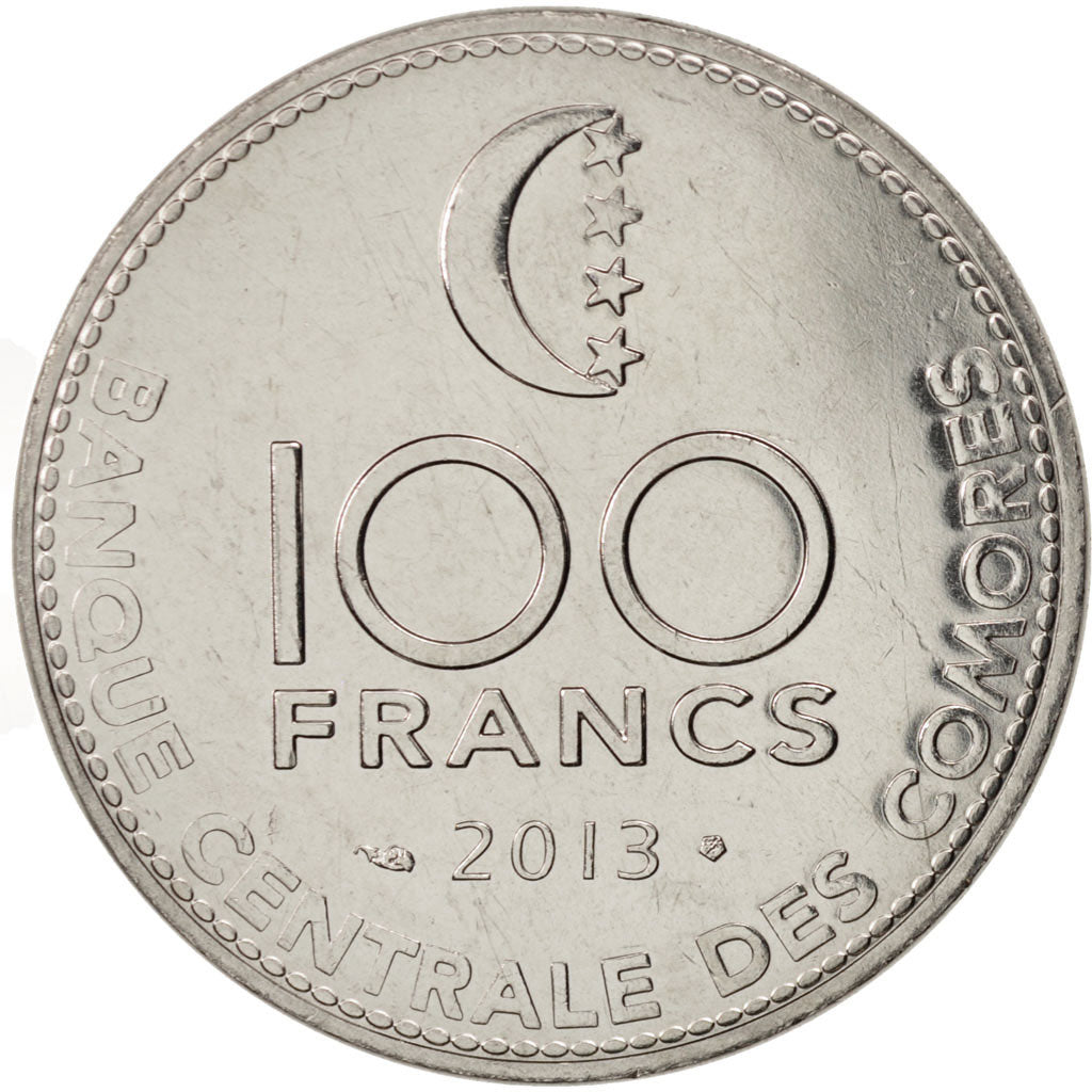 Comore, 100 Francs, 2013, Paris, SPL, Rame-nichel