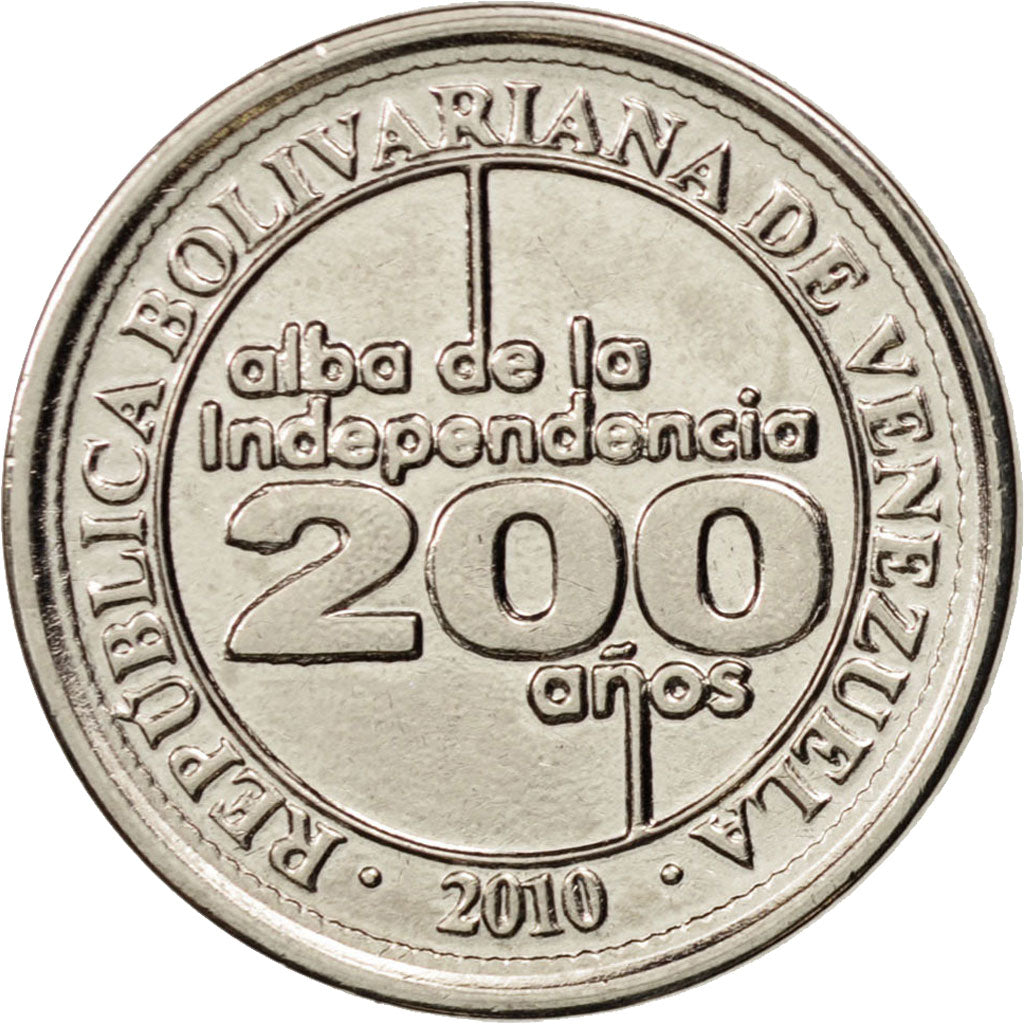 Monnaie, Venezuela, 25 Centimos, 2010, SPL, Nickel plated steel, KM:99