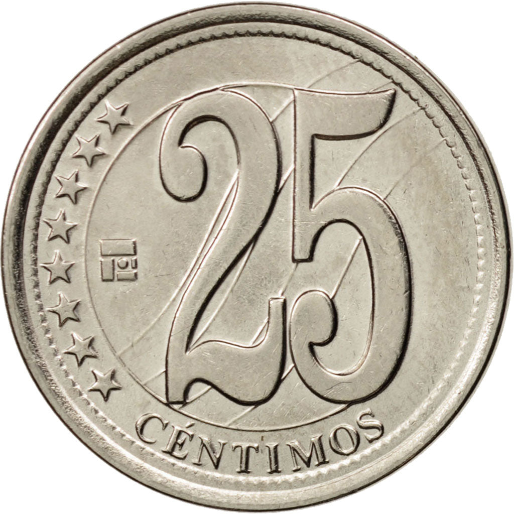 Monnaie, Venezuela, 25 Centimos, 2010, SPL, Nickel plated steel, KM:99