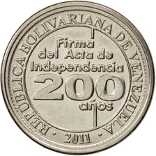 Munten, Venezuela, 25 Centimos, 2011, UNC-, Nickel Clad Steel