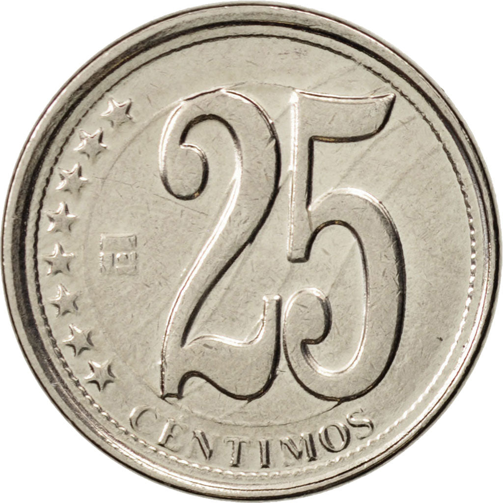 Munten, Venezuela, 25 Centimos, 2011, UNC-, Nickel Clad Steel
