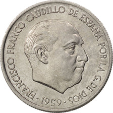 Monnaie, Espagne, Francisco Franco, caudillo, 10 Centimos, 1959, SPL, Aluminium