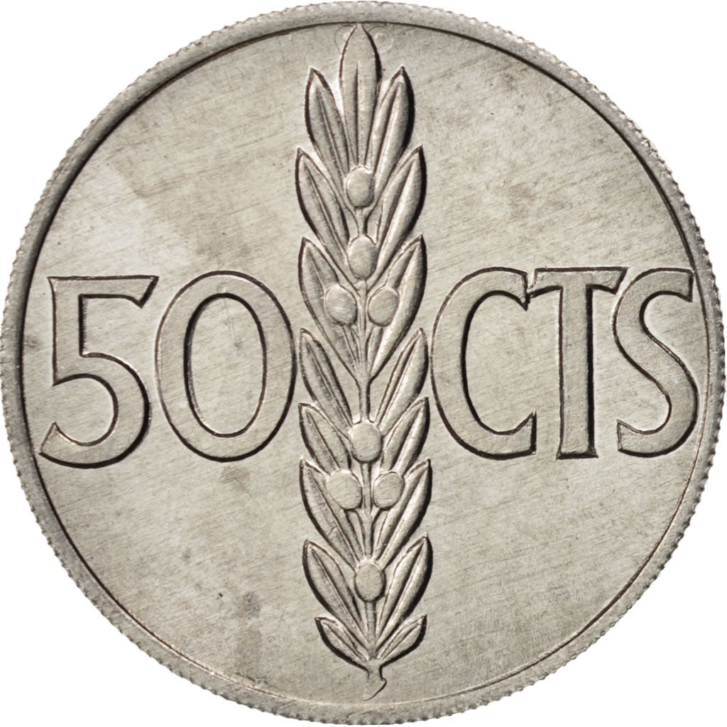 Spanien, Francisco Franco, caudillo, 50 Centimos, 1971, UNZ, Aluminium, KM:795
