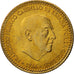 Spain, Francisco Franco, caudillo, Peseta, 1975, MS(63), Aluminum-Bronze, KM:796